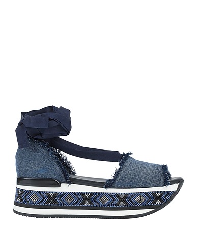HOGAN Sandals Blue Textile fibres