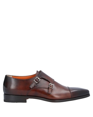 SANTONI モカシン ブラウン 革