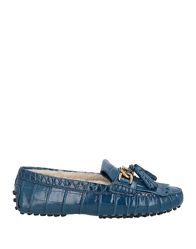 TOD'S Loafers Blue Leather