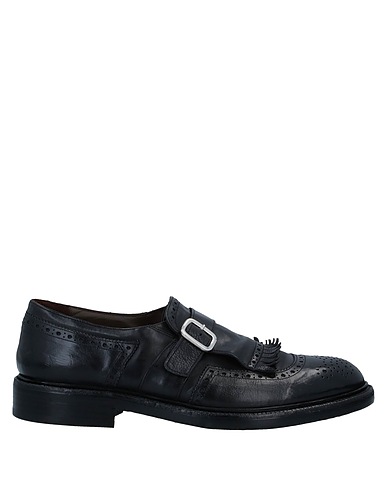GREEN GEORGE Loafers Black Leather