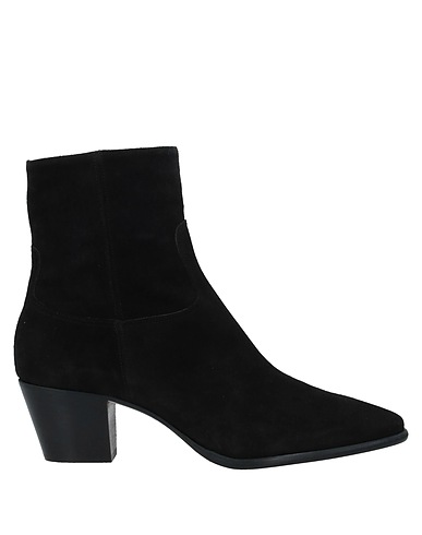 ANNA F. Ankle boot Black Leather