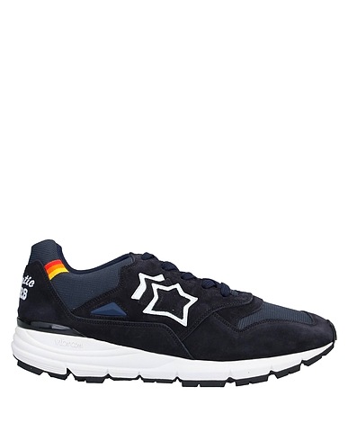 ATLANTIC STARS Sneakers Midnight blue Leather, Textile fibres