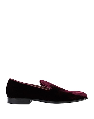 GIANVITO ROSSI Loafers Garnet Textile fibers