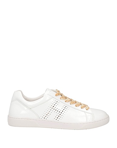 HOGAN Sneakers Bianco Pelle, Fibre tessili