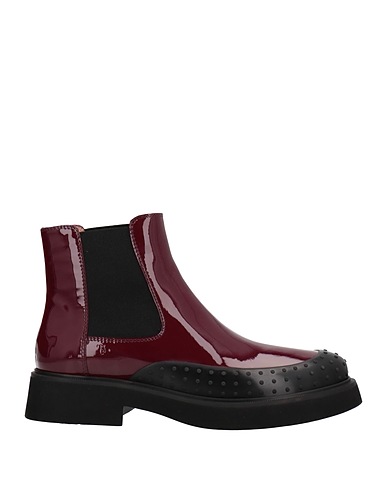 TOD'S Ankle boot Purple Soft Leather, Rubber