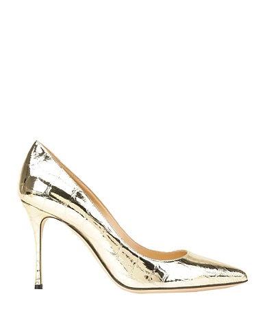 SERGIO ROSSI Pump Platinum Leather