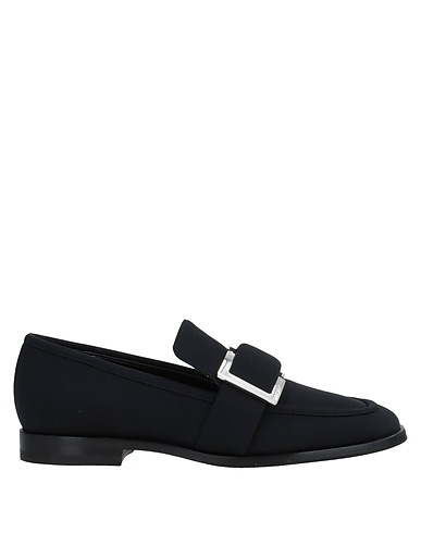 SERGIO ROSSI Loafers Black Textile fibres