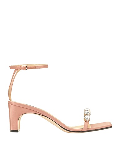 SERGIO ROSSI Sandals Antique rose Textile fibres