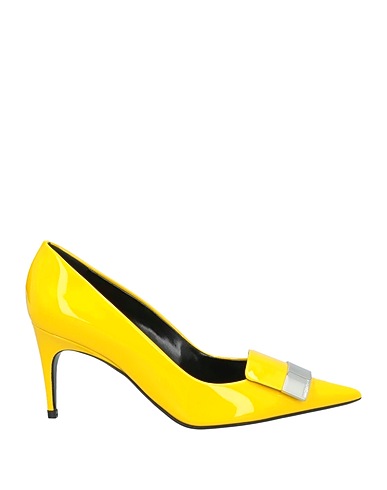 SERGIO ROSSI Zapato de salón Amarillo Cuero