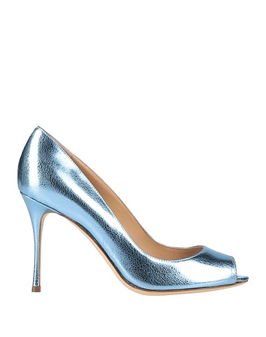 SERGIO ROSSI Pump Pastel blue Leather