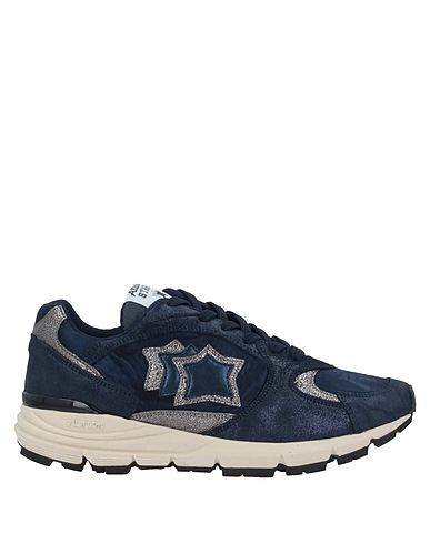 ATLANTIC STARS Sneakers Midnight blue Leather, Textile fibres