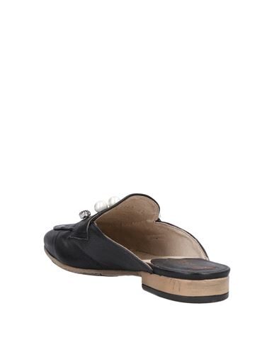 FABBRICA DEI COLLI FABBRICA DEI COLLI WOMAN MULES & CLOGS BLACK SIZE 7 SOFT LEATHER 11908225NG 9