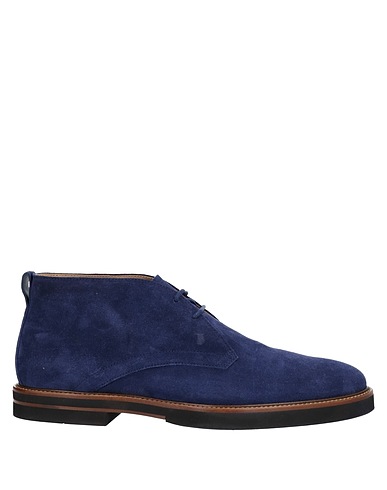 TOD'S Stivaletti Blu Pelle