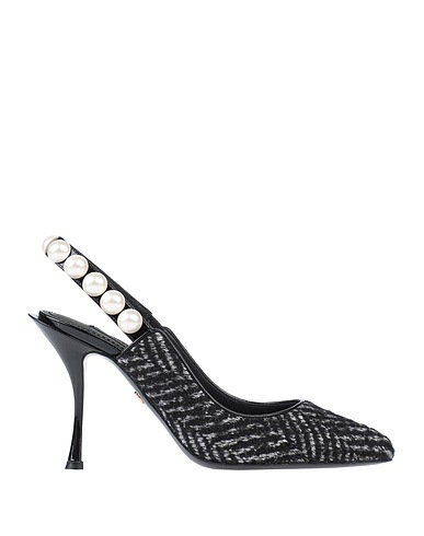 DOLCE&GABBANA Court Charcoal 36% Calfskin, 29% Virgin Wool, 14% Synthetic fibers, 11% Wool, 10% Silk