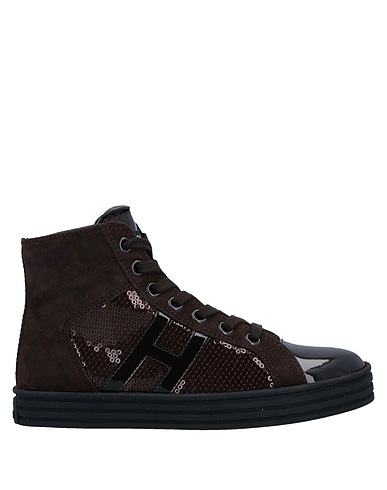 HOGAN REBEL Sneakers Testa di moro Pelle