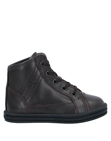 HOGAN REBEL Sneakers JUNIOR Dark brown Soft Leather