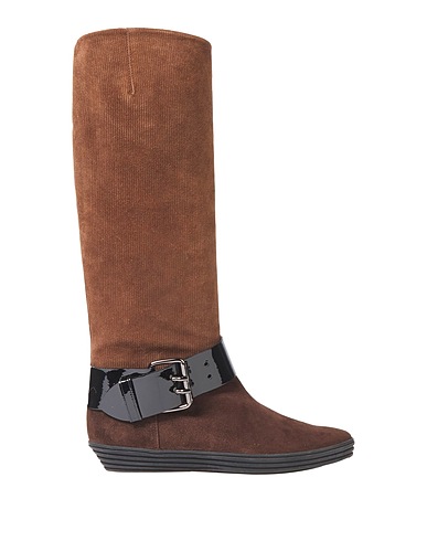 HOGAN Stiefel Dunkelbraun Leder
