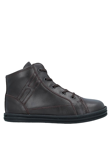 HOGAN REBEL Sneakers JUNIOR Dark brown Soft Leather