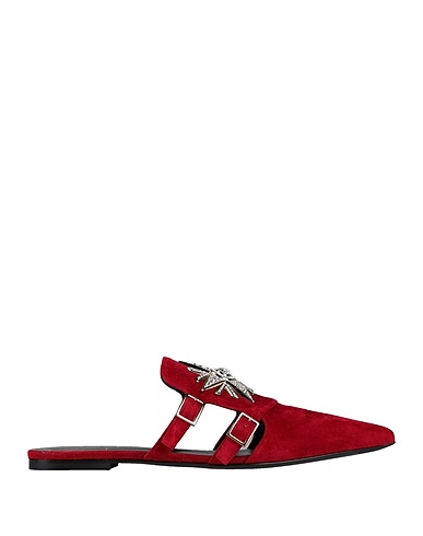 ROGER VIVIER Mules and clogs Burgundy Soft Leather