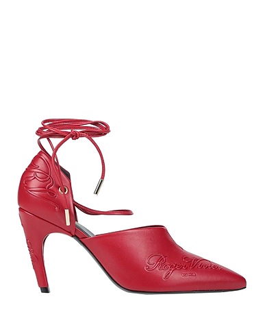 ROGER VIVIER Court Red Soft Leather