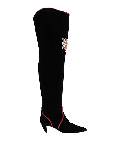 ROGER VIVIER Boots Black Textile fibres