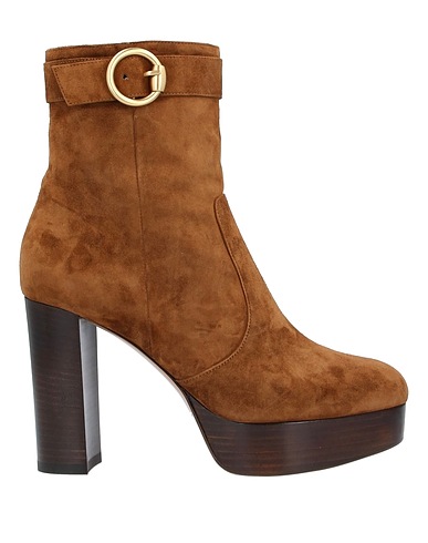 GIANVITO ROSSI Ankle boot Camel Leather
