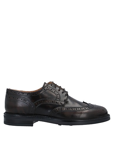 BRUNO VERRI Laced shoes Dark brown Leather