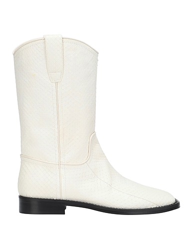 ALBERTA FERRETTI Ankle boot Ivory Snakeskin