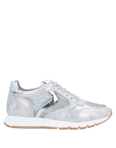 VOILE BLANCHE Sneakers Grigio Pelle, Altre Fibre