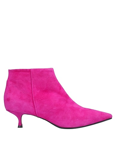ANNA F. Ankle boot Fuchsia Leather