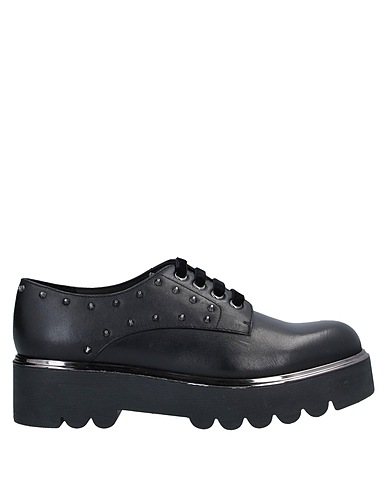 CAFèNOIR Laced shoes Black Soft Leather