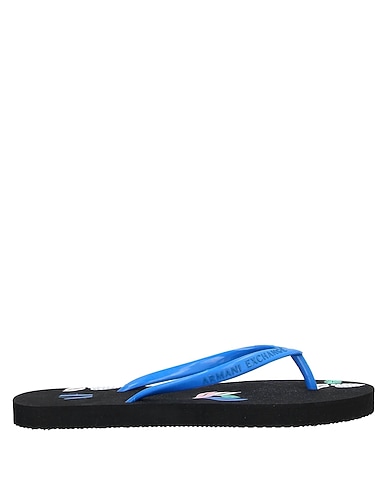 ARMANI EXCHANGE Flip flops Blue Rubber