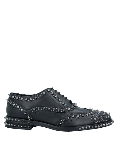 TWINSET Chaussures à lacets Noir Cuir
