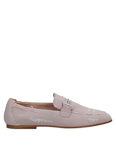 TOD'S Loafers Pink Textile fibers