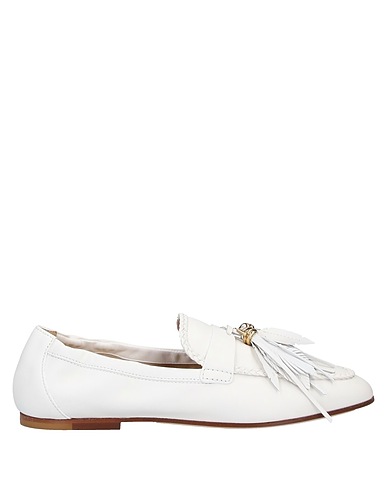 TOD'S Loafers White Leather