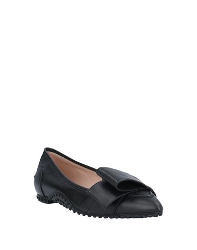 Shop Alessandro Dell'acqua X Tod's Woman Ballet Flats Black Size 8 Soft Leather, Elastic Fibres