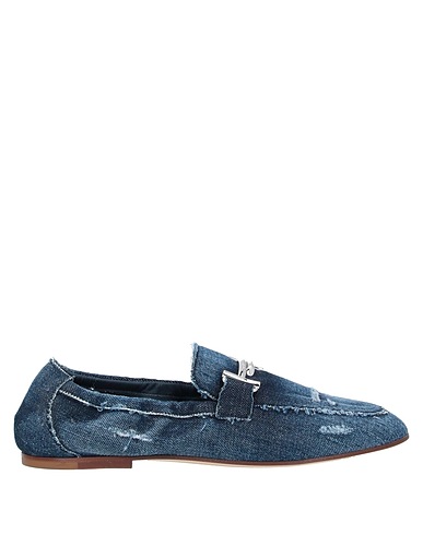 TOD'S Mocassino Blu notte Fibre tessili