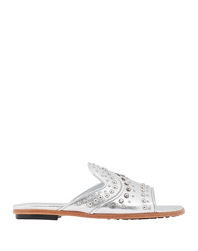 TOD'S Sandals Silver Leather