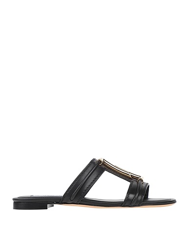 TOD'S Sandals Black Leather