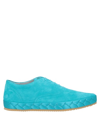 PHILIPPE MODEL Laced shoes Turquoise Leather