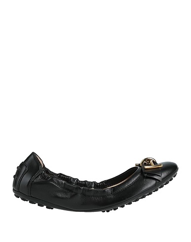 TOD'S Ballet flats Black Calfskin