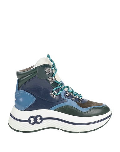 TORY BURCH Sneakers Military green Soft Leather