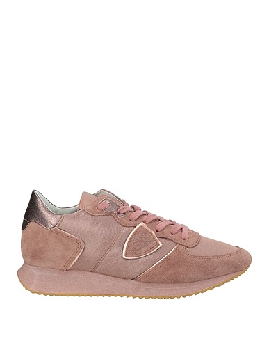 PHILIPPE MODEL Sneakers Antique rose Leather, Textile fibres