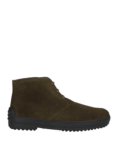 TOD'S Stivaletti Verde scuro Pelle