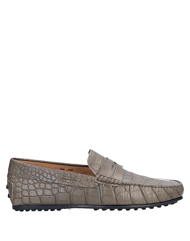 TOD'S Loafers Military green Soft Leather