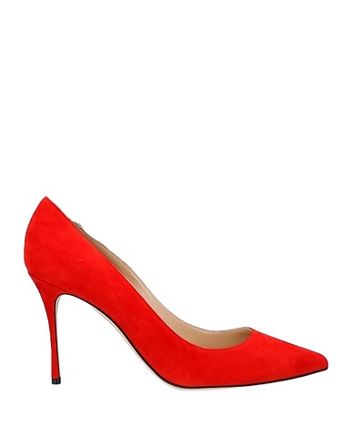 SERGIO ROSSI Pumps Rot Leder