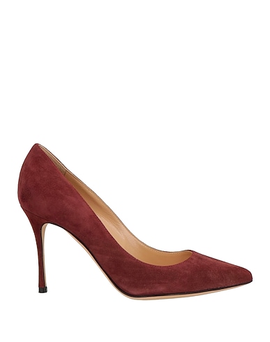 SERGIO ROSSI Court Burgundy Leather