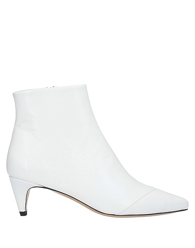 ISABEL MARANT Ankle boot White 100% Calfskin, Bovine leather, Goat skin