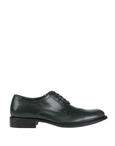 DOLCE&GABBANA Laced shoes Dark green 100% Goat skin