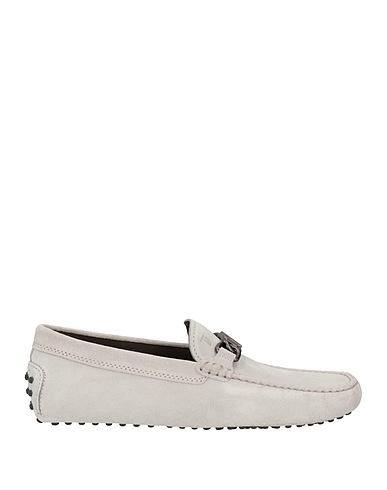 TOD'S Loafers Light grey Leather